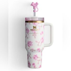 NEW in original box! The Stanley X LoveShackFancy Quencher - 40 oz - Ribbon Rosa